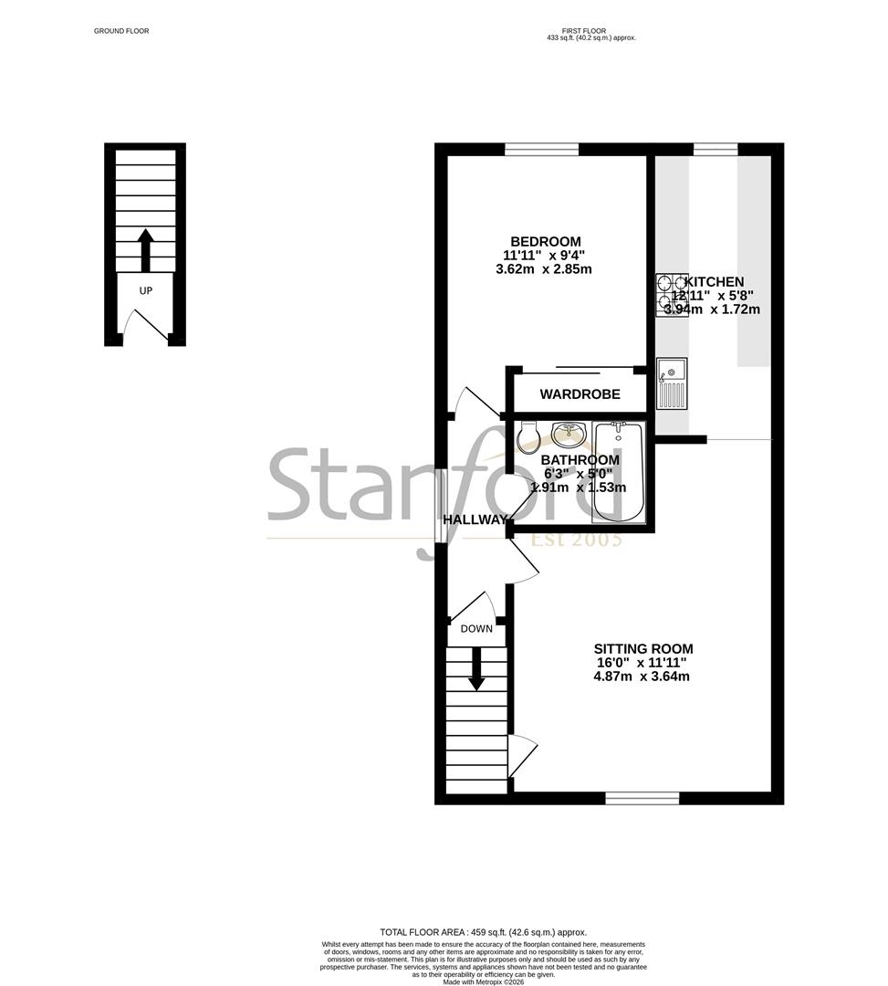 88, Monarch Way, Southampton floorplan