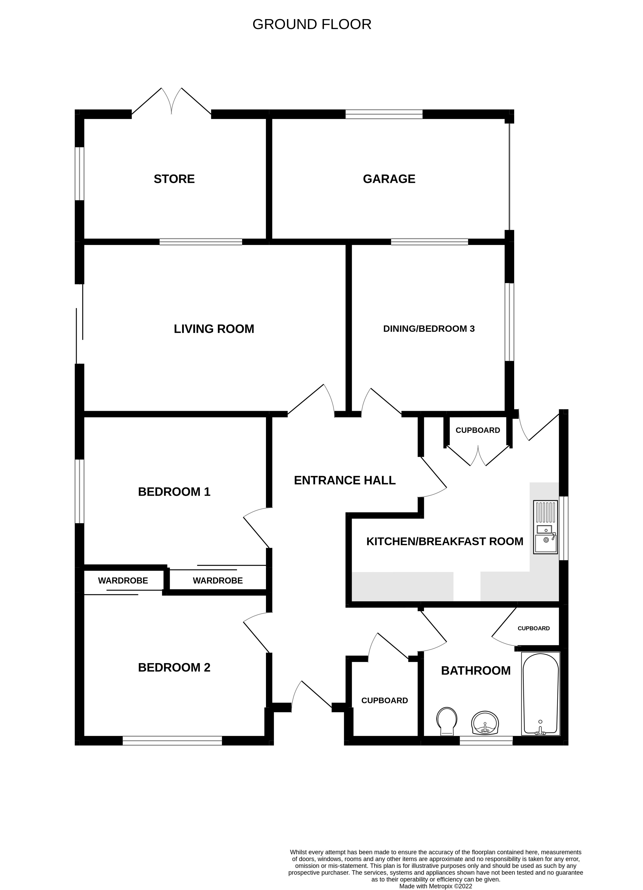 The Vinefields, Bury Saint Edmunds IP33, 2 bedroom detached bungalow