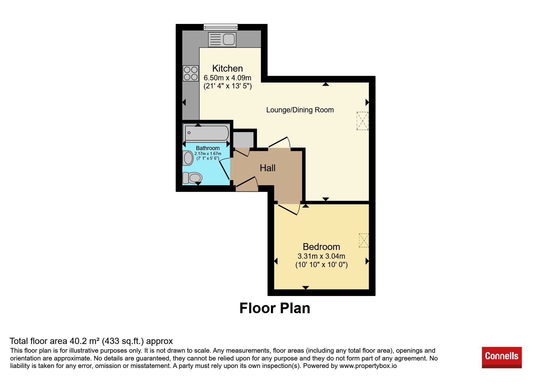 Flat 9, 14, Melbourne Road, Bushey floorplan