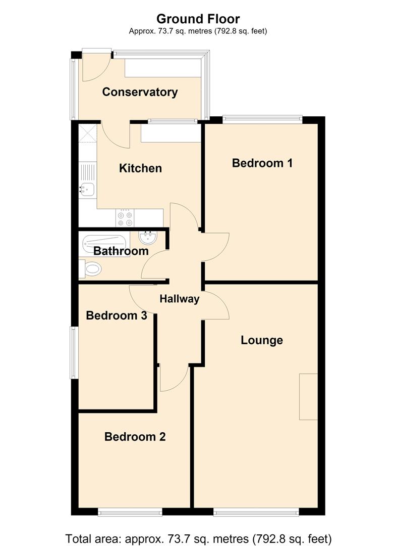 5, Court Gardens, Goole floorplan