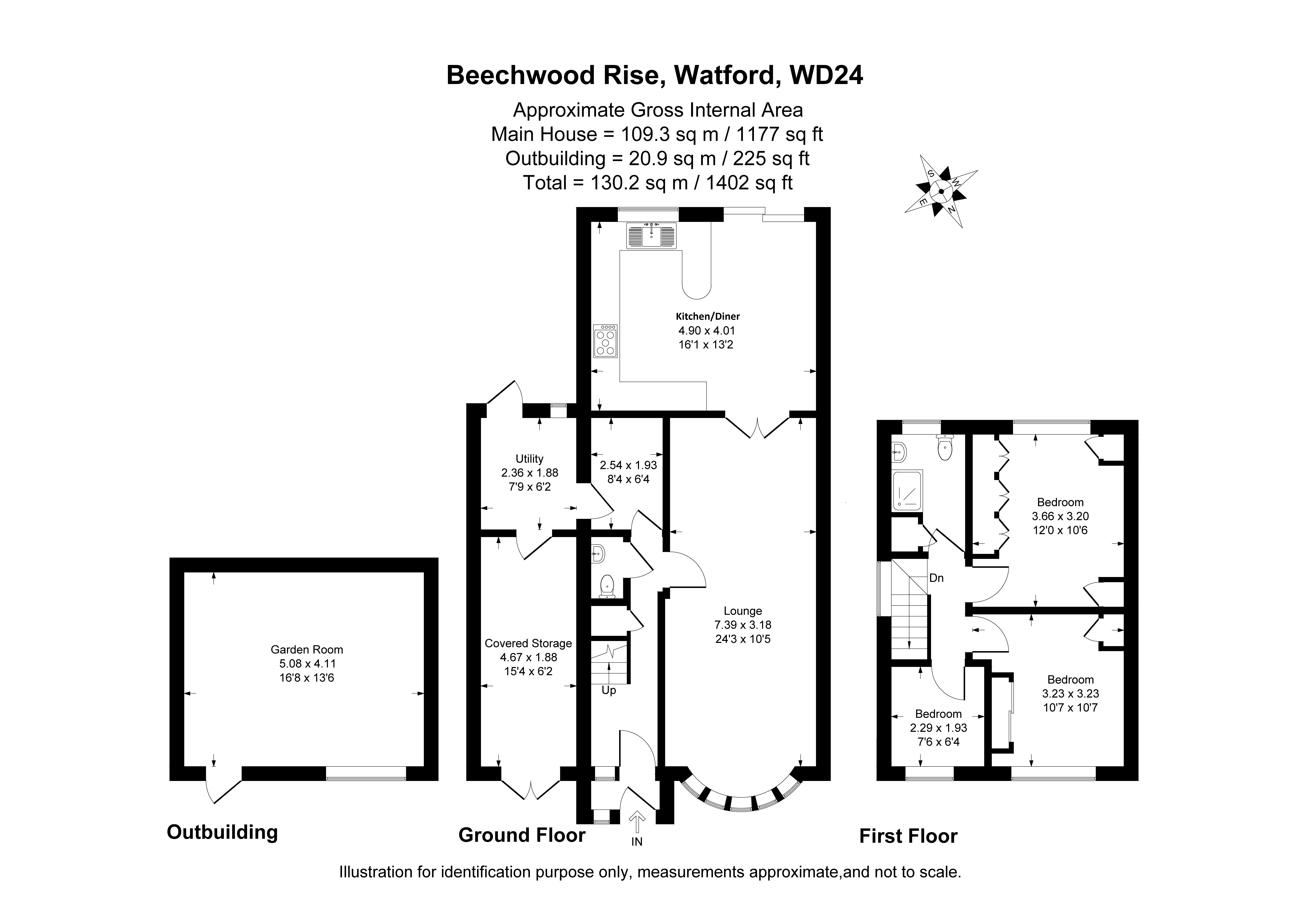 55, Beechwood Rise, Hertfordshire floorplan
