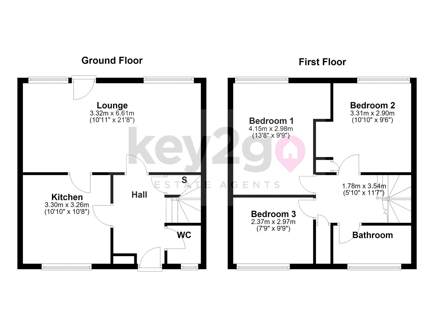 56, Park Spring Drive, Sheffield floorplan
