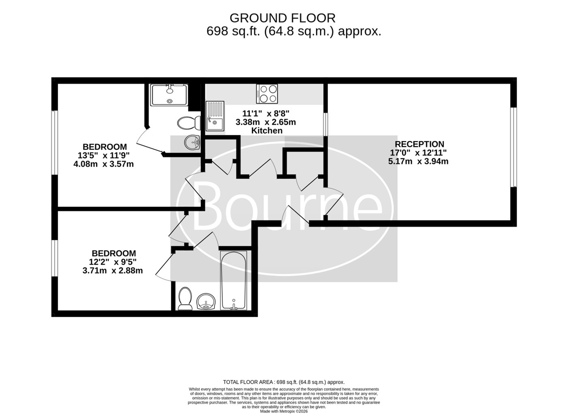 32 The Clock Tower,, Kings Road, Woking floorplan
