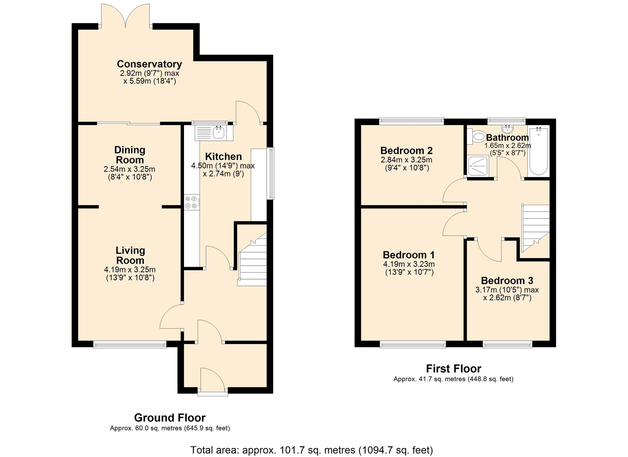 10 Keats Close, Accrington floorplan