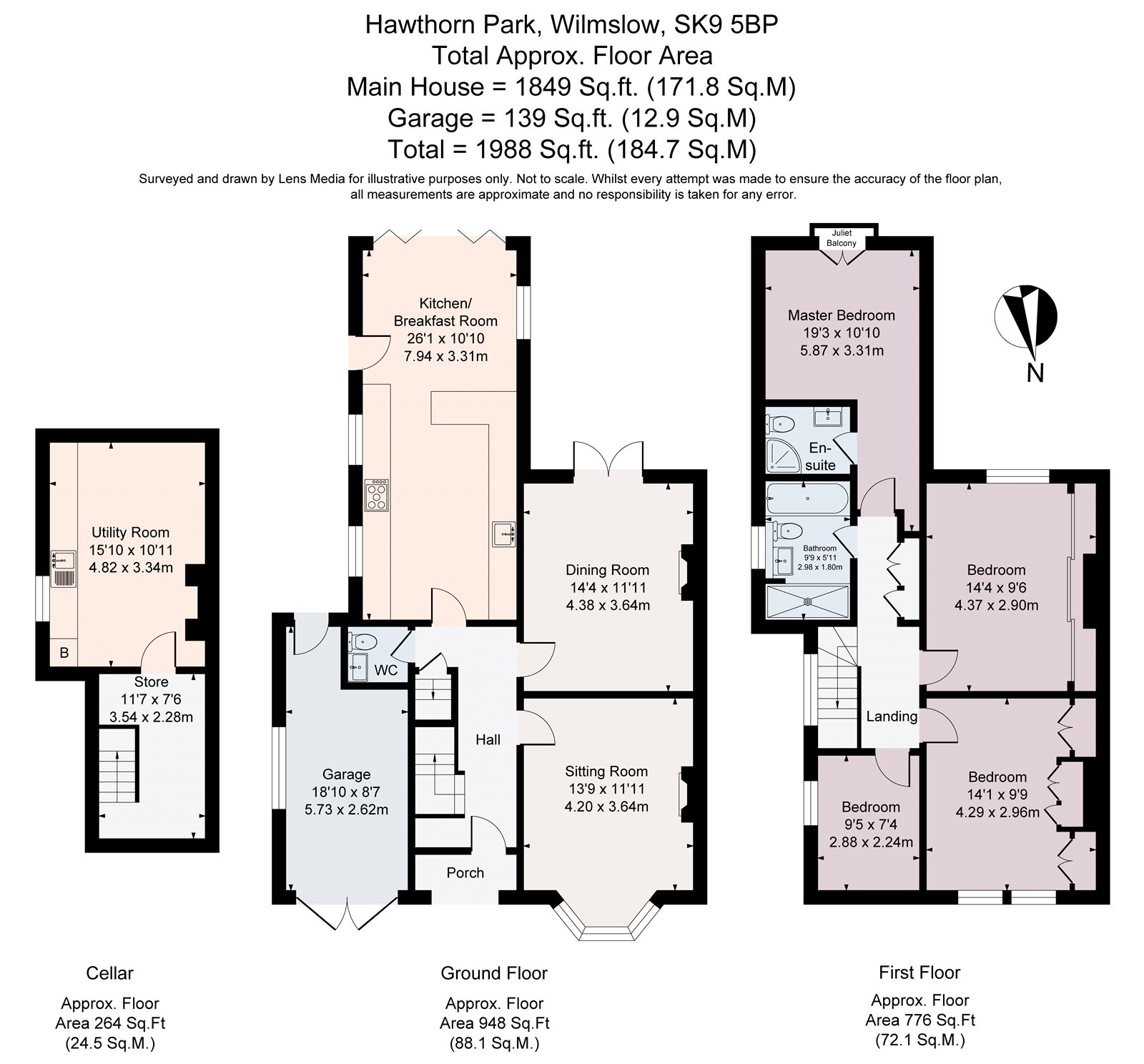 3, Hawthorn Park, Cheshire floorplan