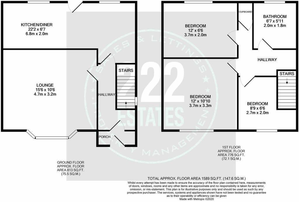 1, Buttermere Avenue, Warrington floorplan