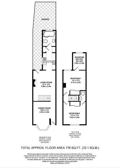52a, Leavesden Road, Watford floorplan