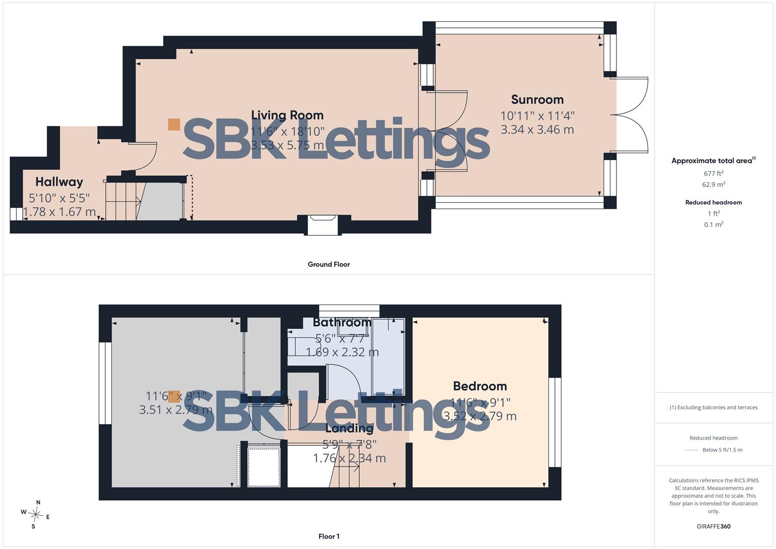 1, Armstrong Close, Leamington Spa floorplan