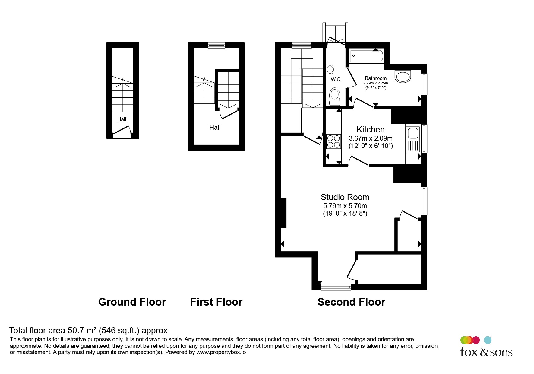 Second Floor Flat, 87, Sackville Road, Hove floorplan