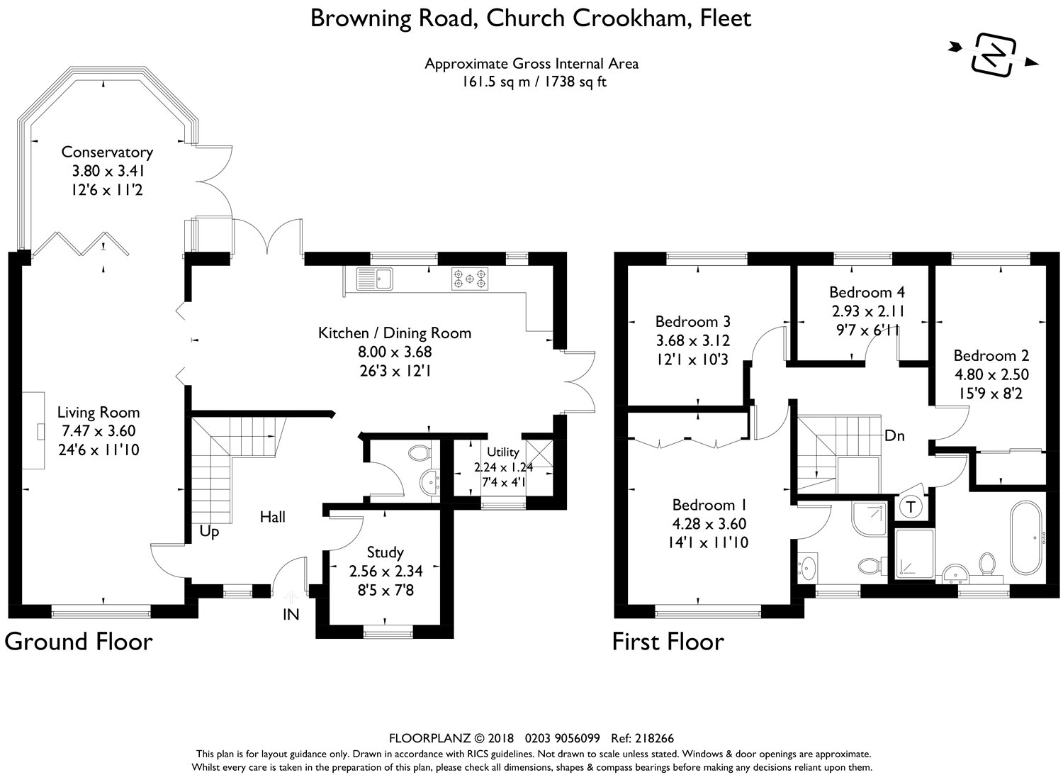 4 Bedrooms Detached house for sale in Browning Road, Church Crookham, Fleet GU52