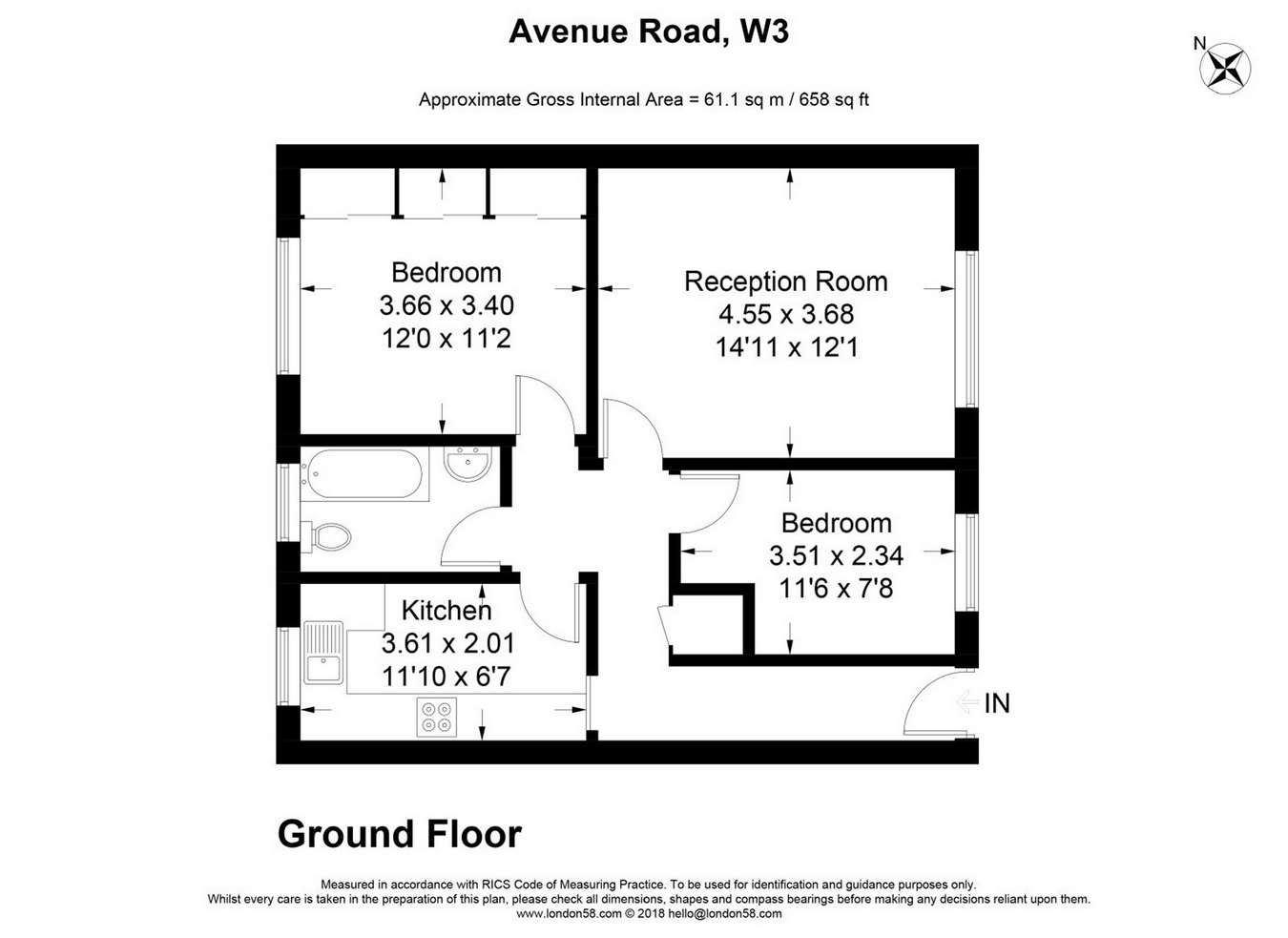 2 Bedrooms Flat for sale in Avenue Road, London W3