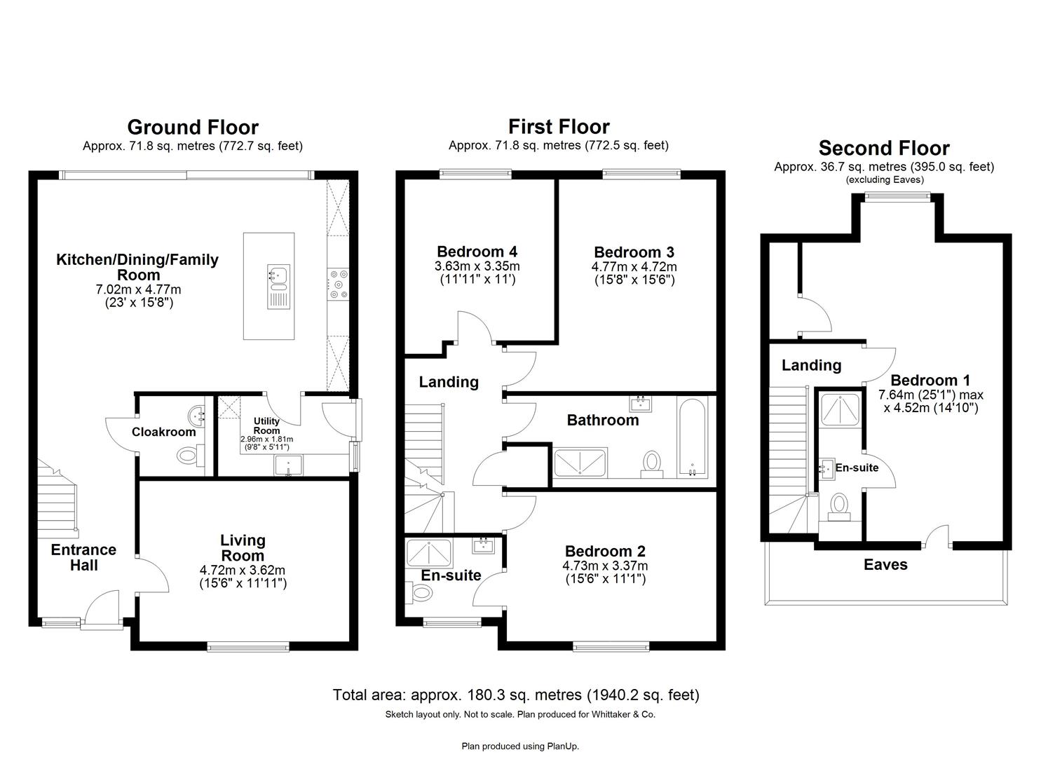 8, Walnut Close, Harpenden floorplan
