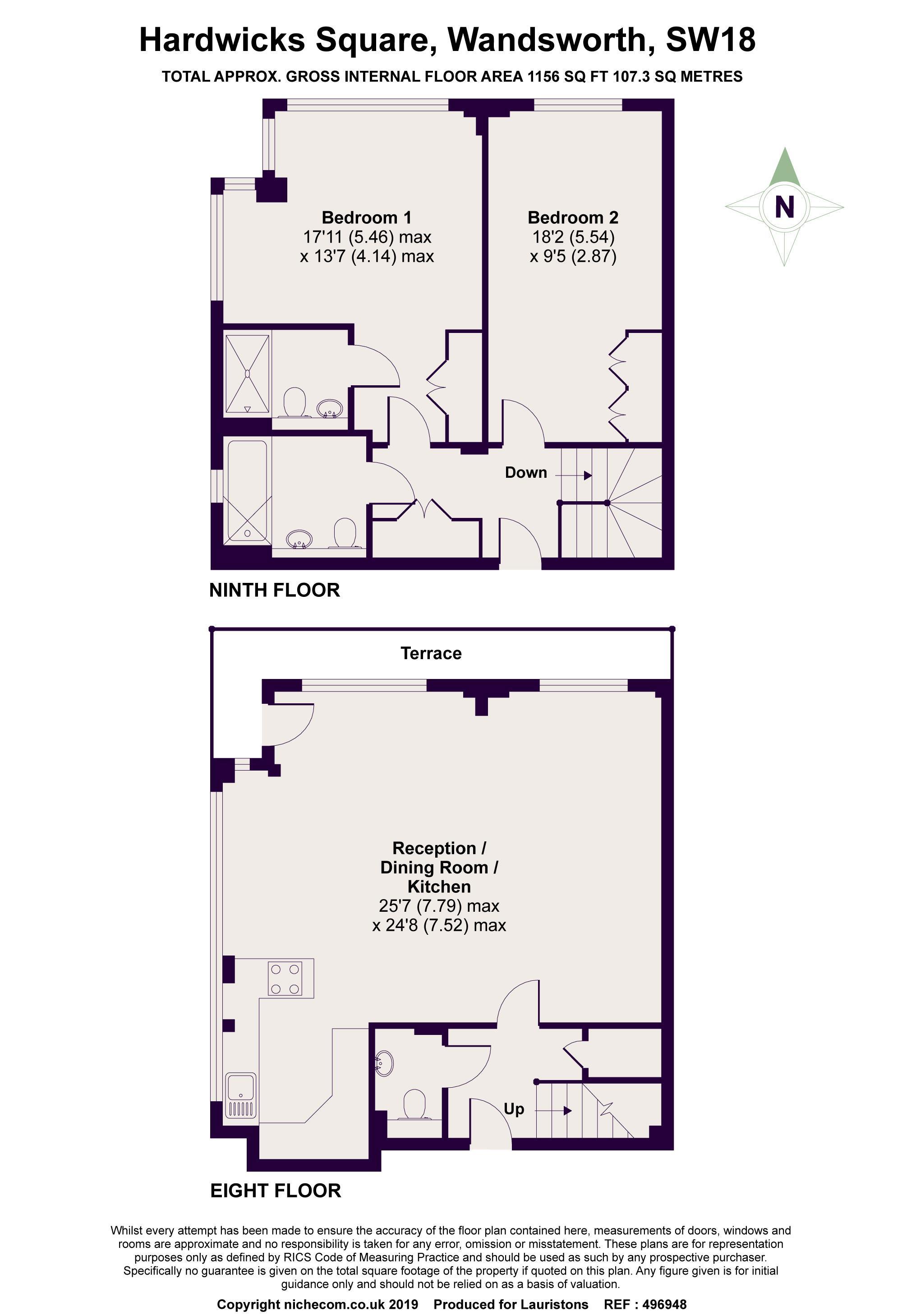 2 Bedrooms Flat for sale in Hardwicks Square, Wandsworth SW18