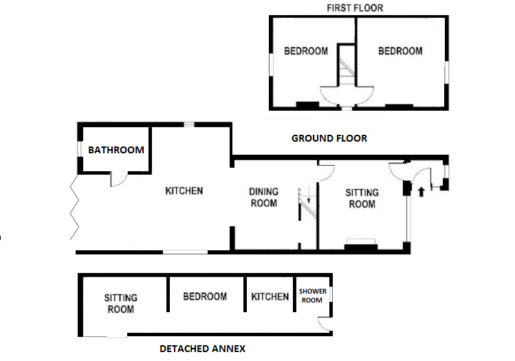 3 Bedrooms Cottage for sale in Sandrock Hill, Crowhurst TN33