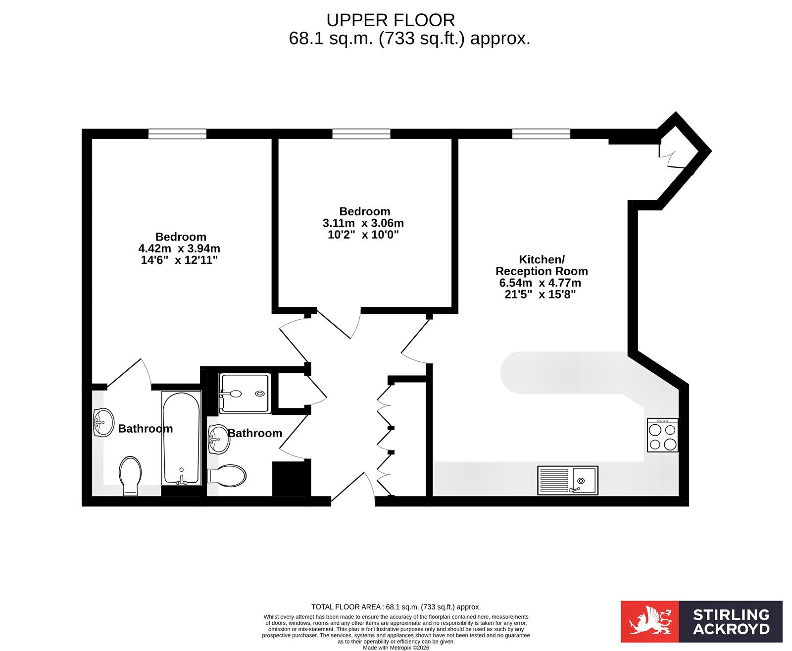 Flat 93, County Hall, South Block, 1B, Belvedere Road, London floorplan