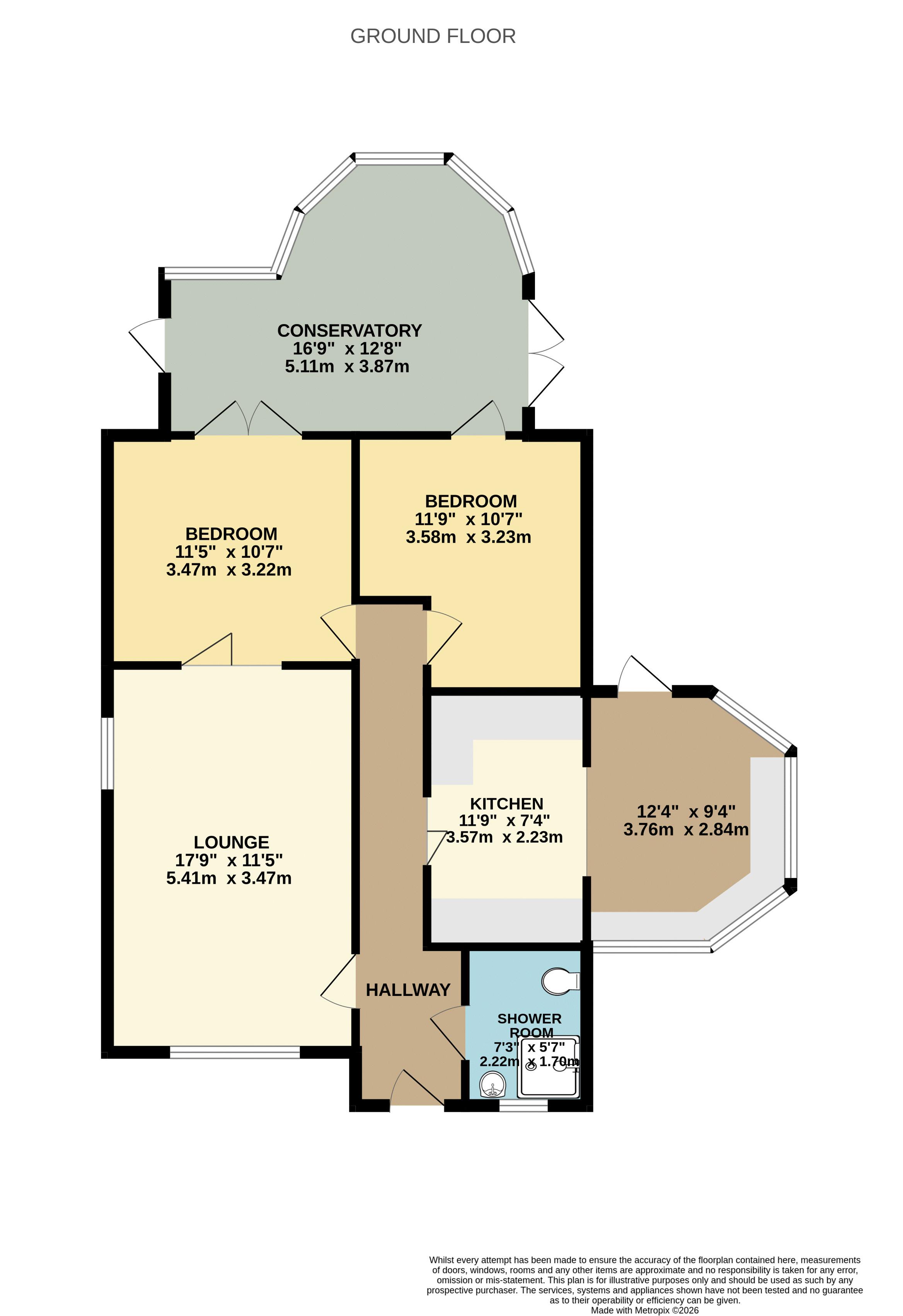 6, Hallbrook Court, Scunthorpe floorplan