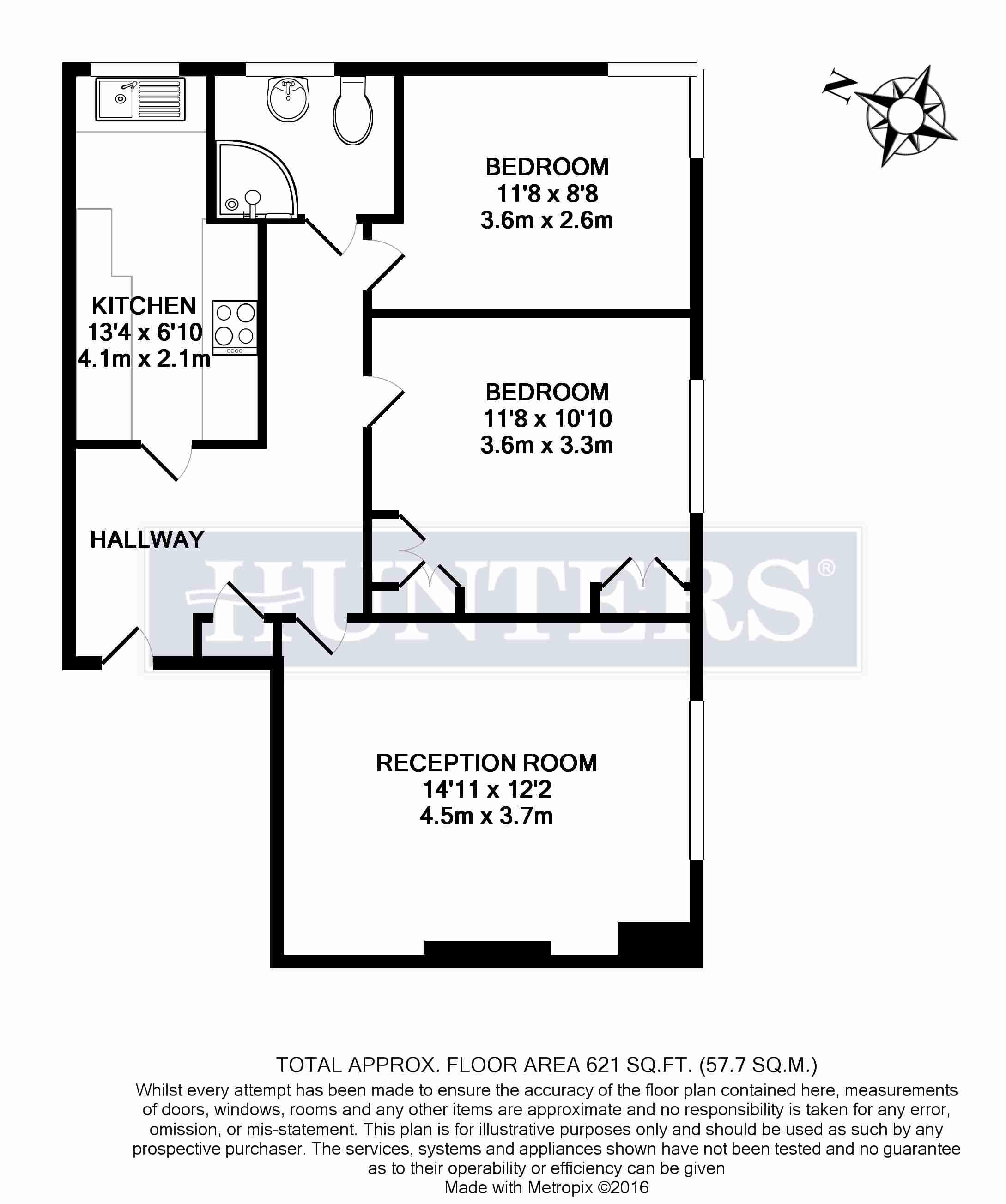2 Bedrooms Flat to rent in Acol Court, Acol Road, London NW6