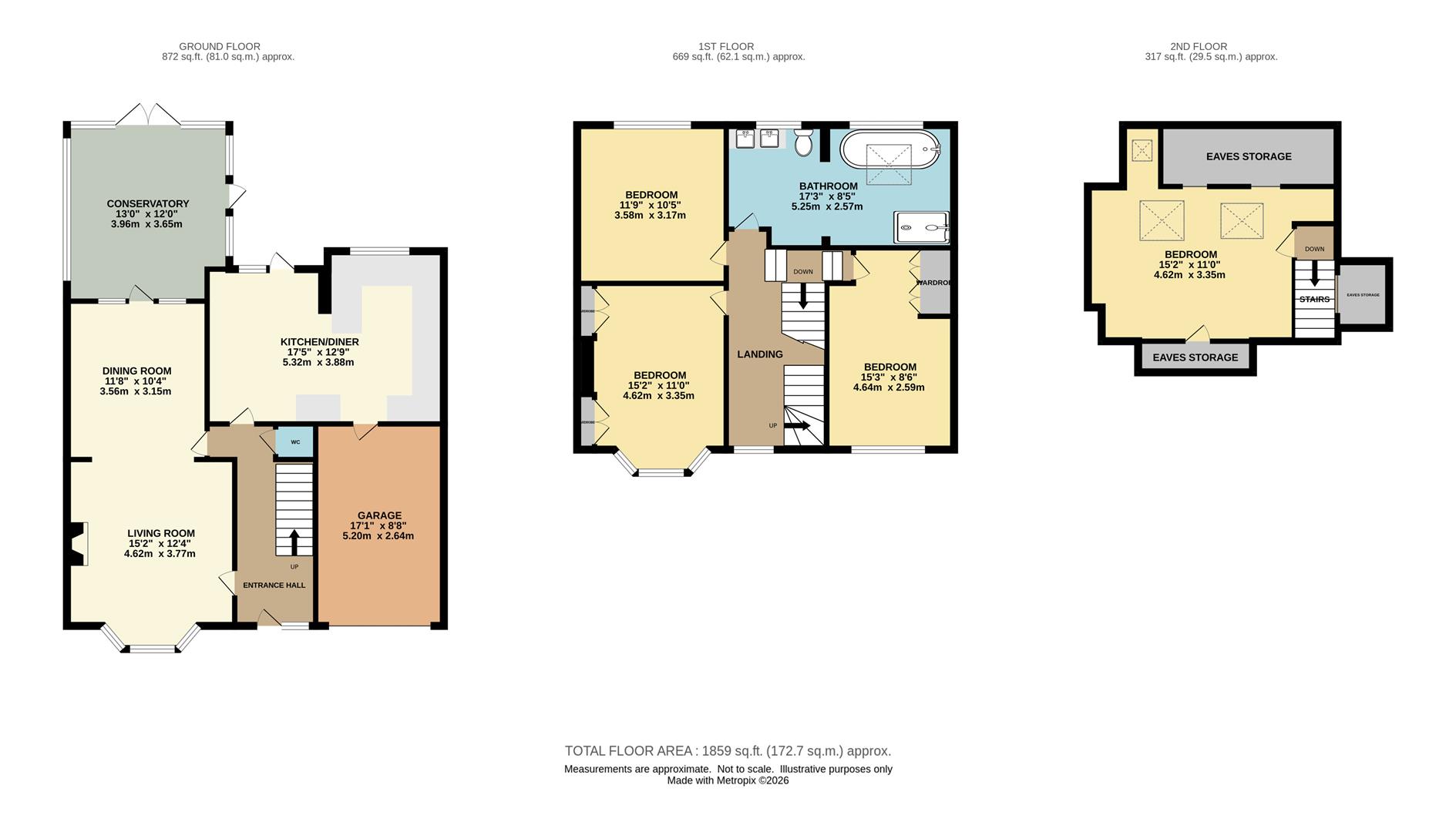 1B, Deanway, Wilmslow floorplan