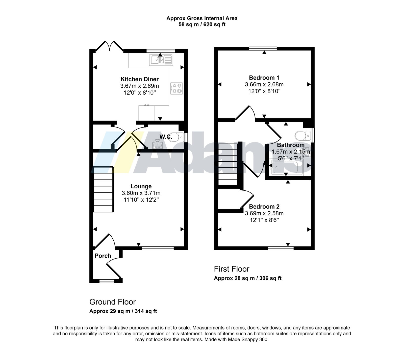 14, Maricopa Close, Runcorn floorplan