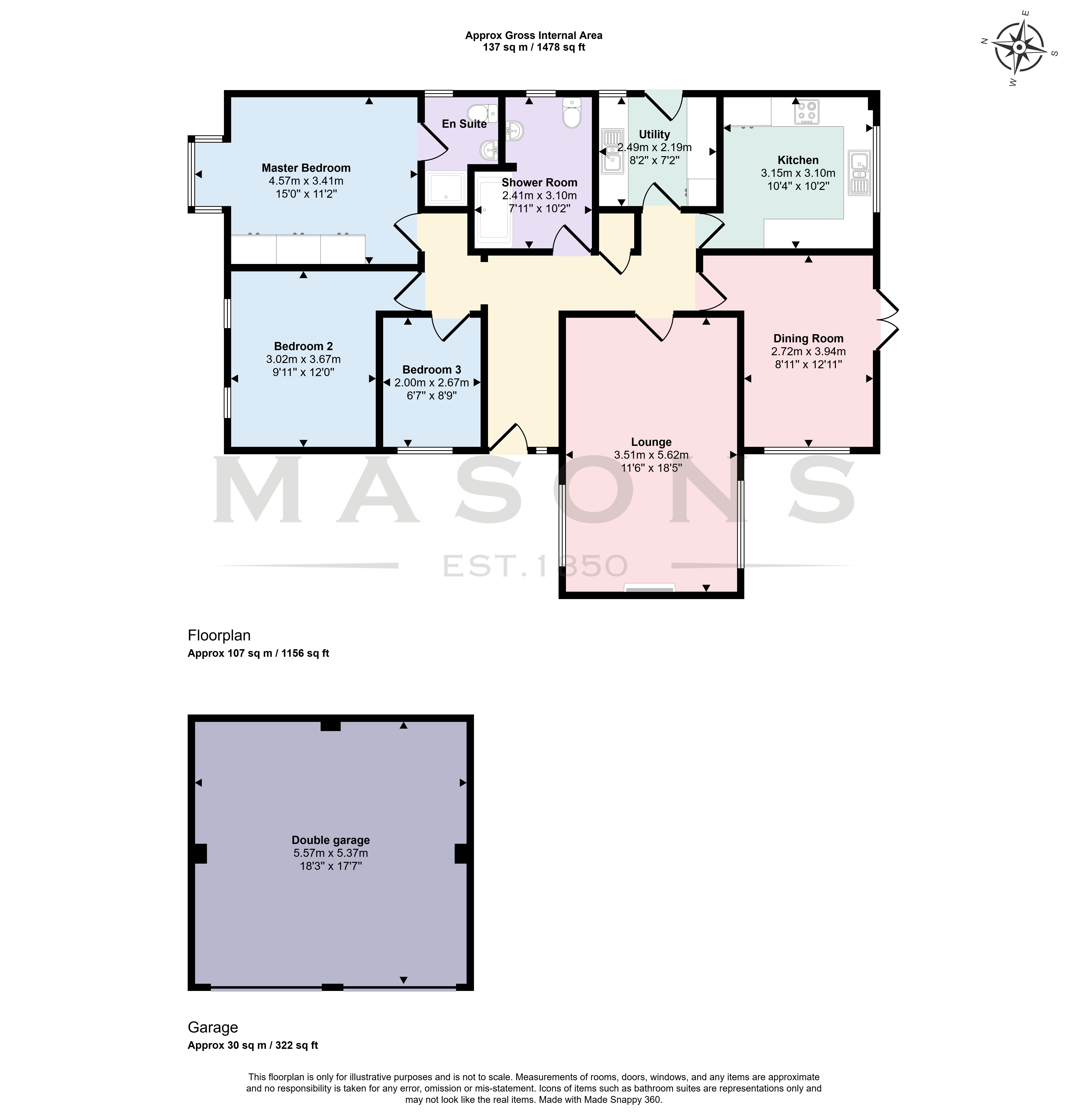 10, Pippin Close, Louth floorplan