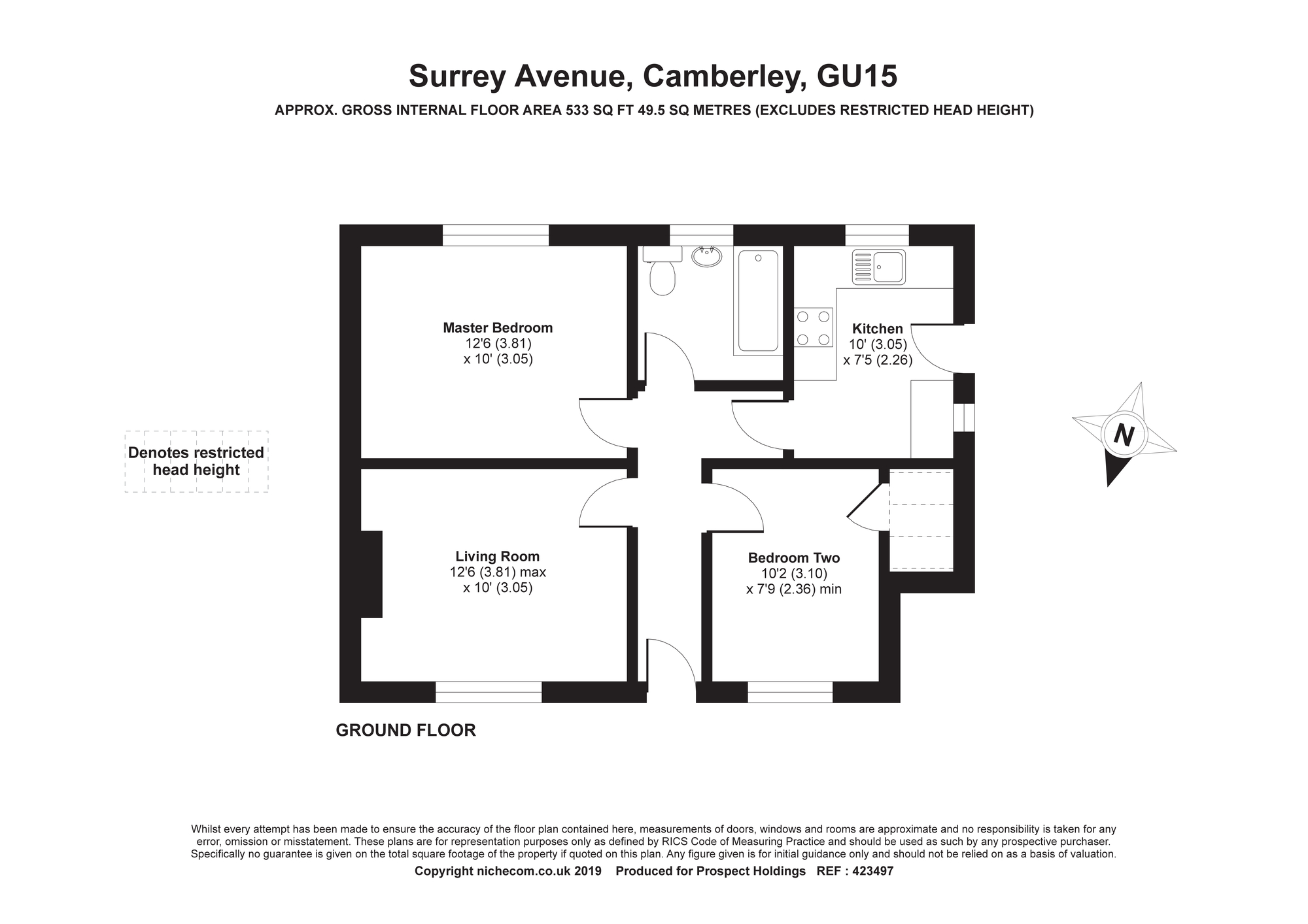 2 Bedrooms Maisonette for sale in Surrey Avenue, Camberley, Surrey GU15