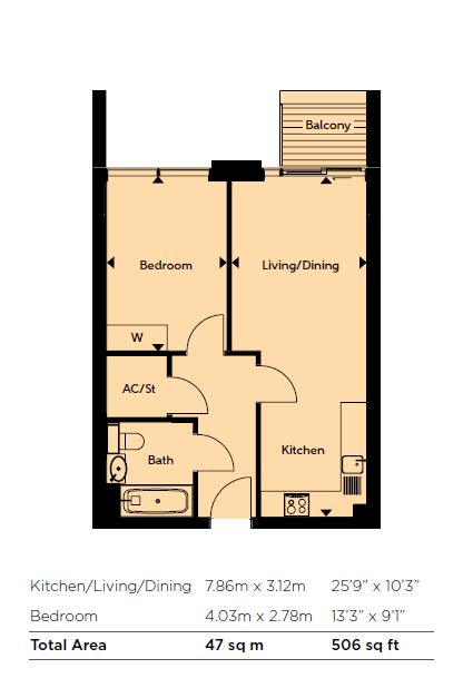 1 Bedrooms Flat for sale in Finsbury Park, London Nw4 E15