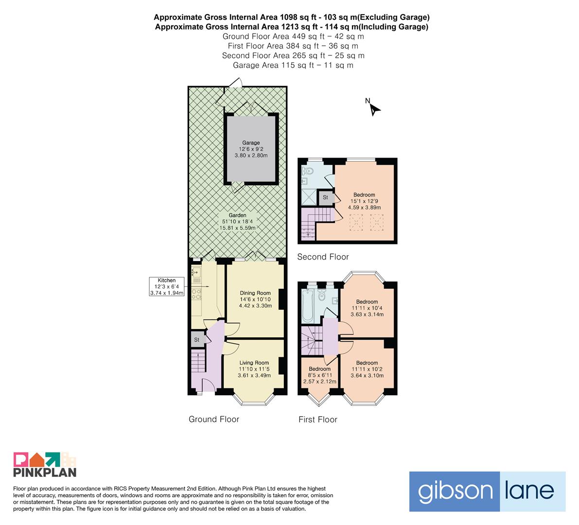100, Cardinal Avenue, Kingston Upon Thames floorplan
