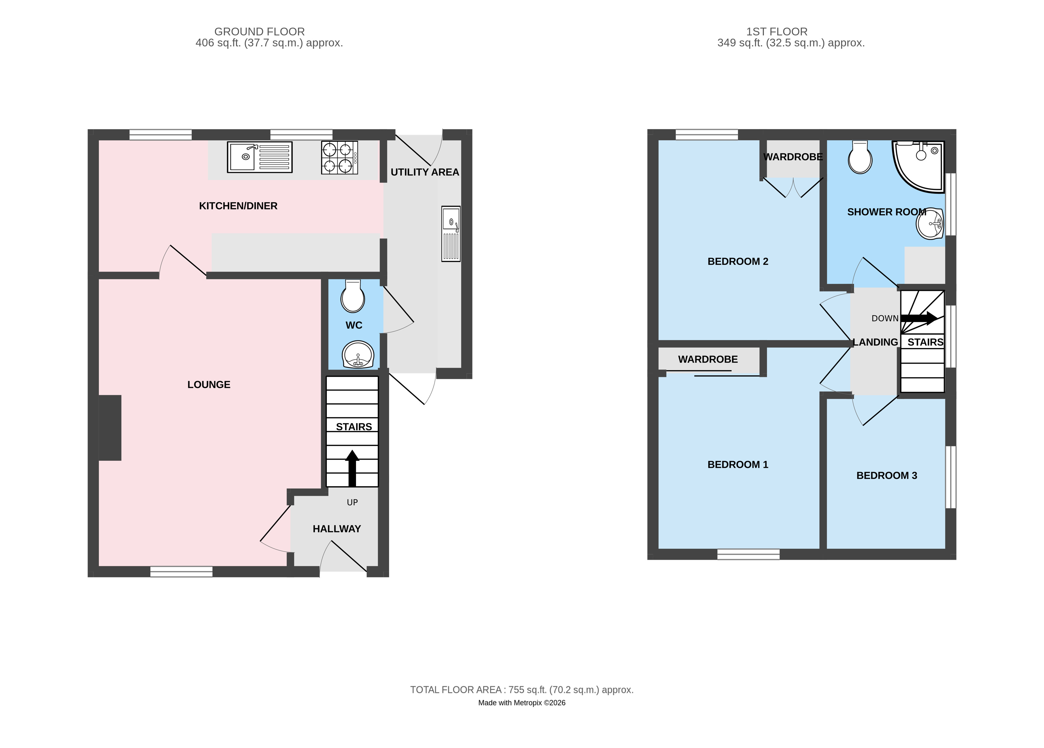 14, Farmdown Road, Stafford floorplan
