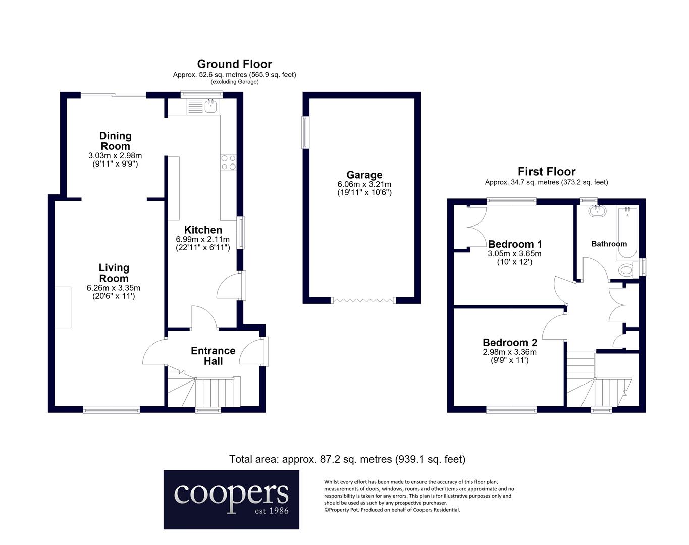 76, Harvey Road, Northolt floorplan