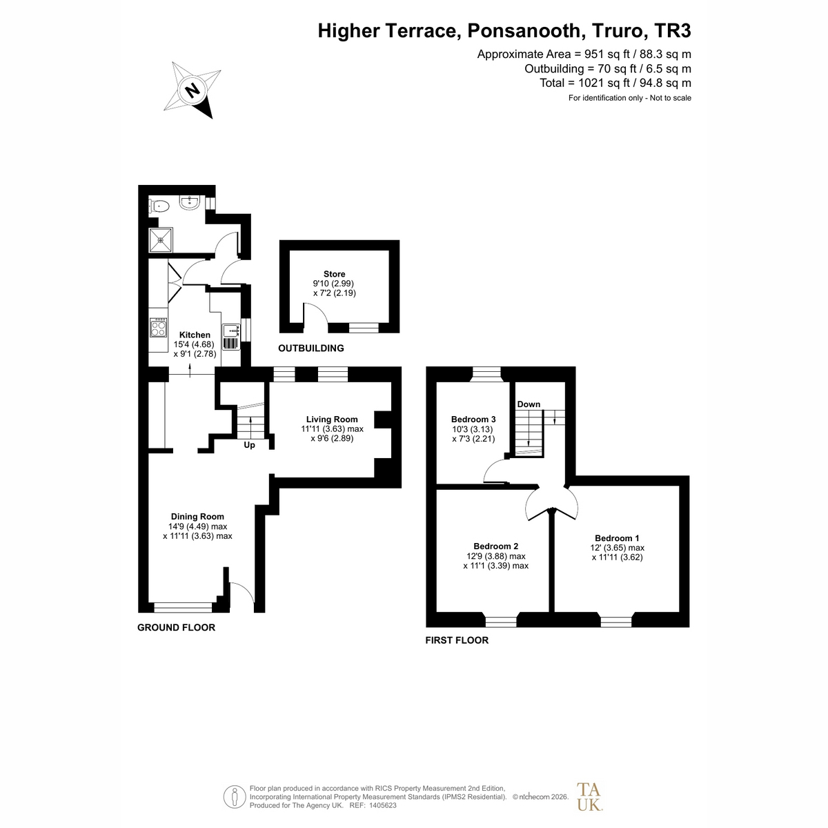 8, Higher Terrace, Ponsanooth, Truro floorplan