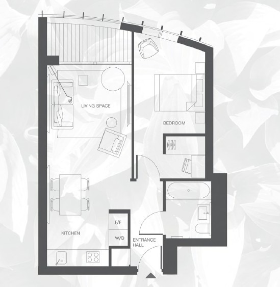 Flat 1402 Sky Gardens, Wandsworth Road, London floorplan