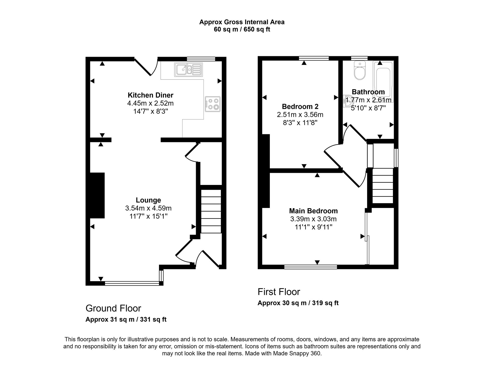8 Spring Road, Wigan floorplan
