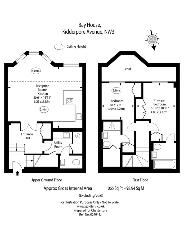 10 Bay House 10a, Kidderpore Avenue, London floorplan