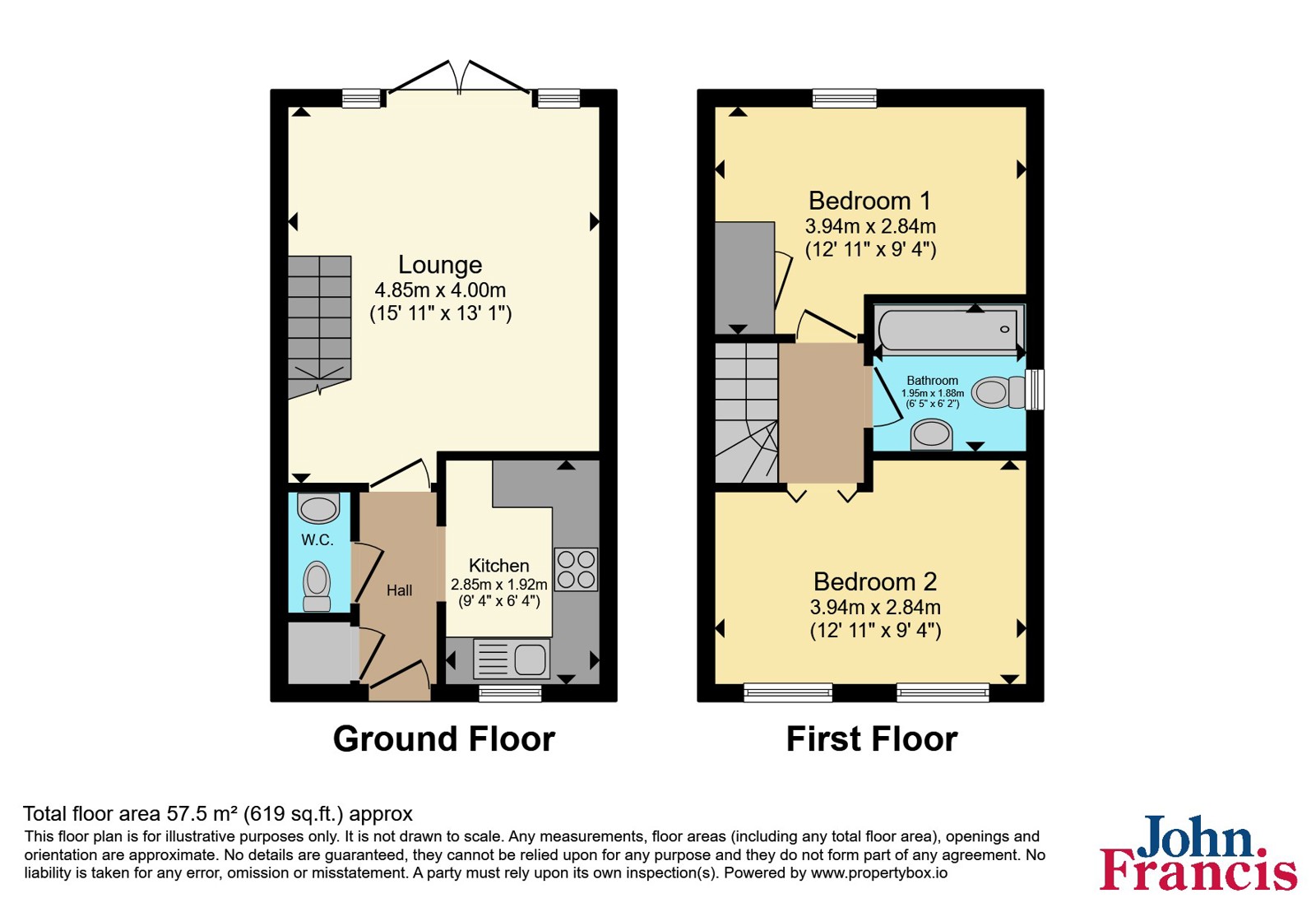 19, Valley View, Swansea floorplan