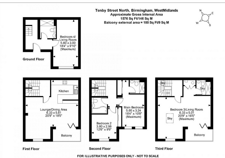 6, Tenby Street North, Birmingham floorplan