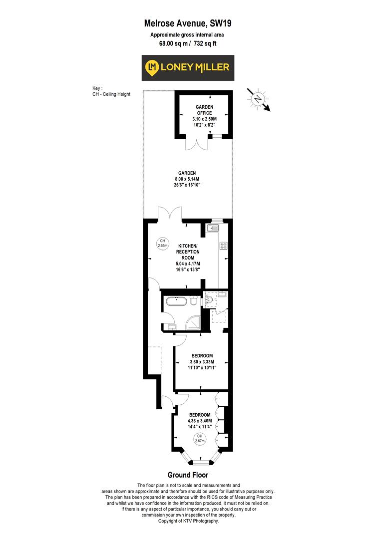 Melrose Avenue, London SW19, 2 bedroom flat for sale 64417462