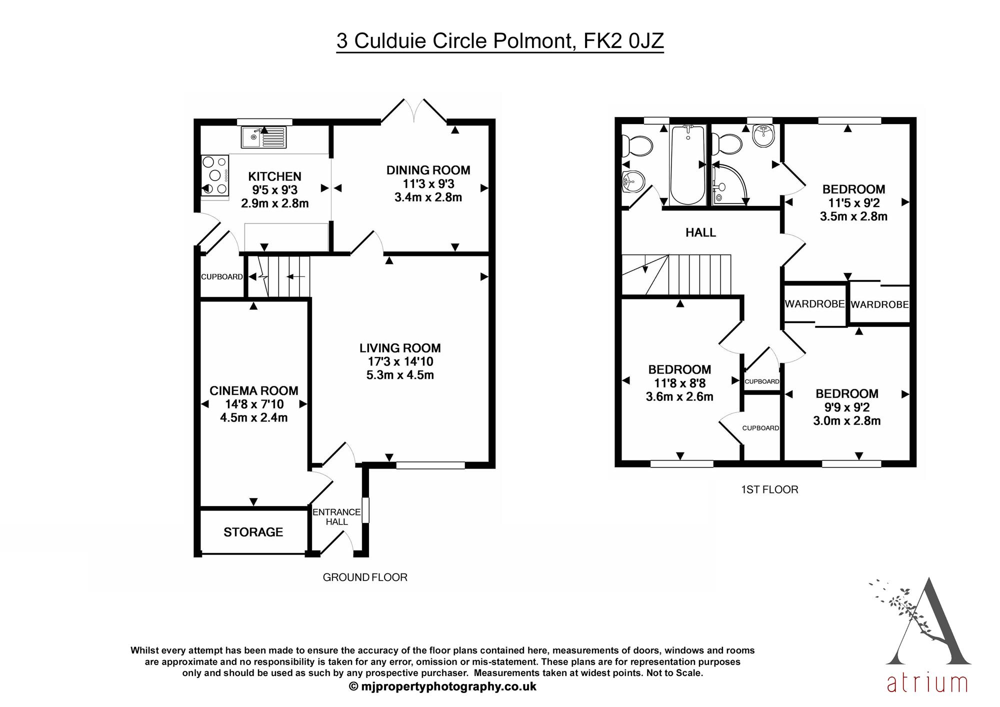 3 Bedrooms Detached house for sale in Culduie Circle, Polmont, Falkirk FK2