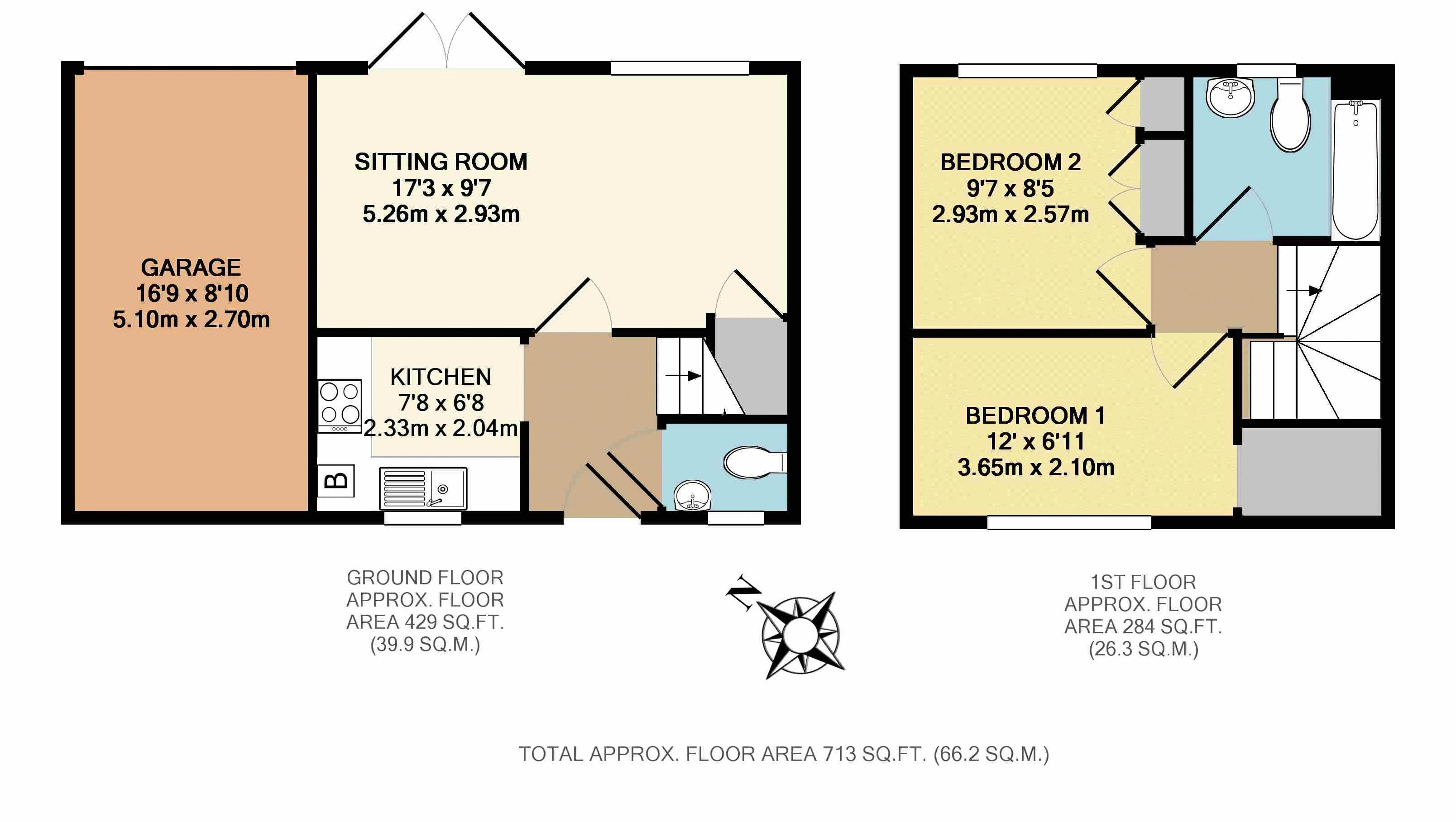 2 Bedrooms Terraced house to rent in Canal Way, Ilminster TA19