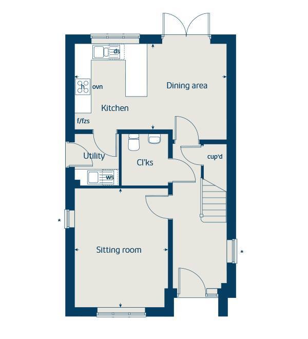 "Cypress" at St. Johns Road, Essington, Wolverhampton WV11, 3 bedroom