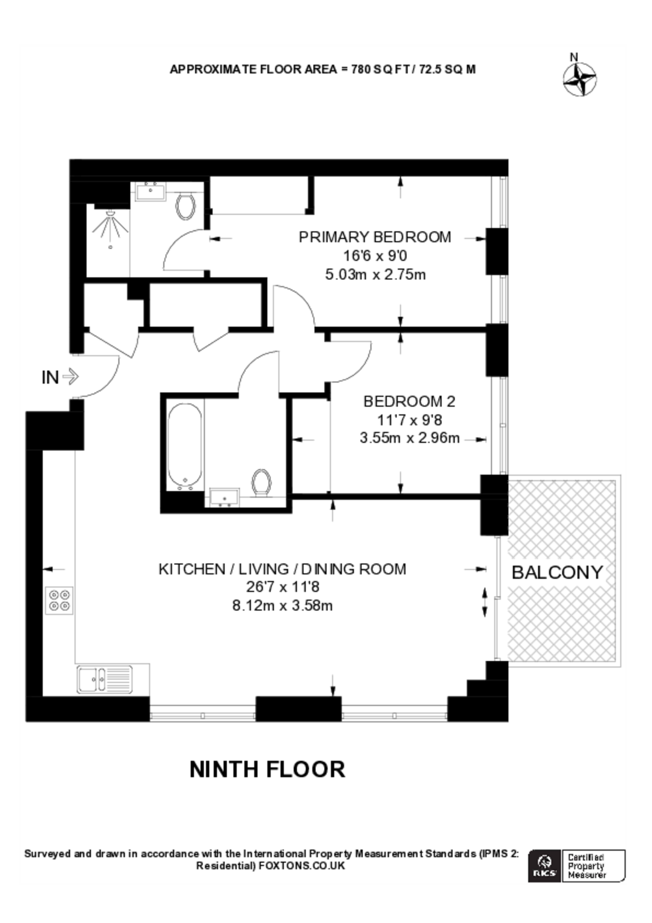 Heron Wharf, Tower Hamlets floorplan