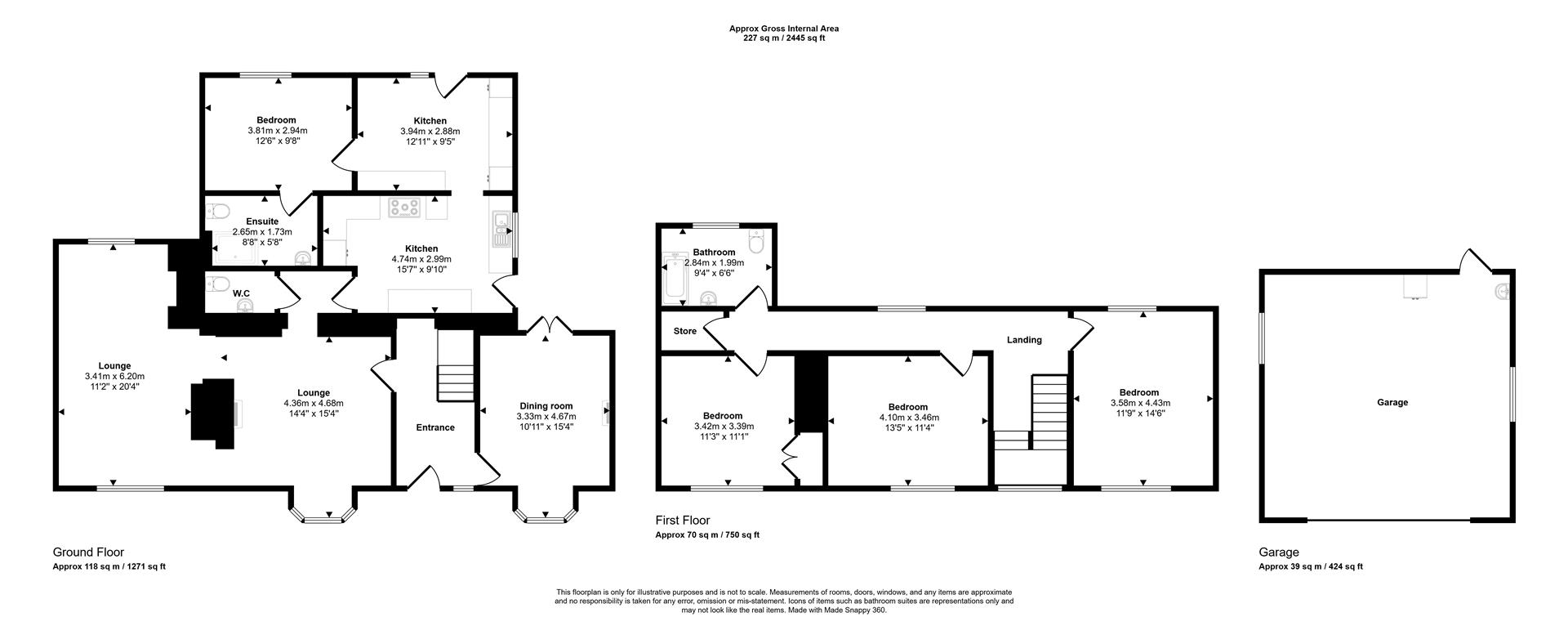 Valhalla, Heol Blaengwastod, Carmarthen floorplan