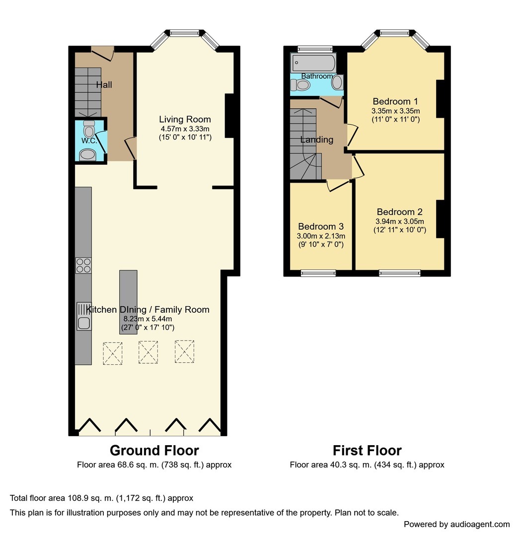 New Road, Netley Abbey, Southampton SO31, 3 bedroom semidetached house