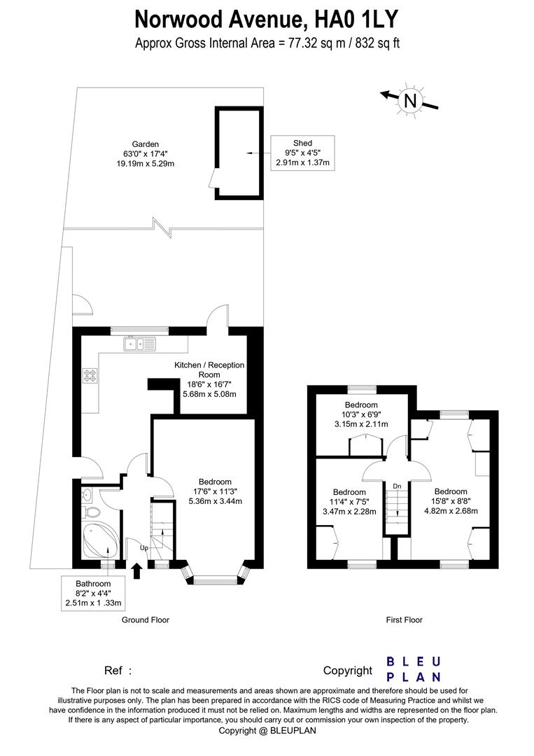 44, Norwood Avenue, Wembley floorplan