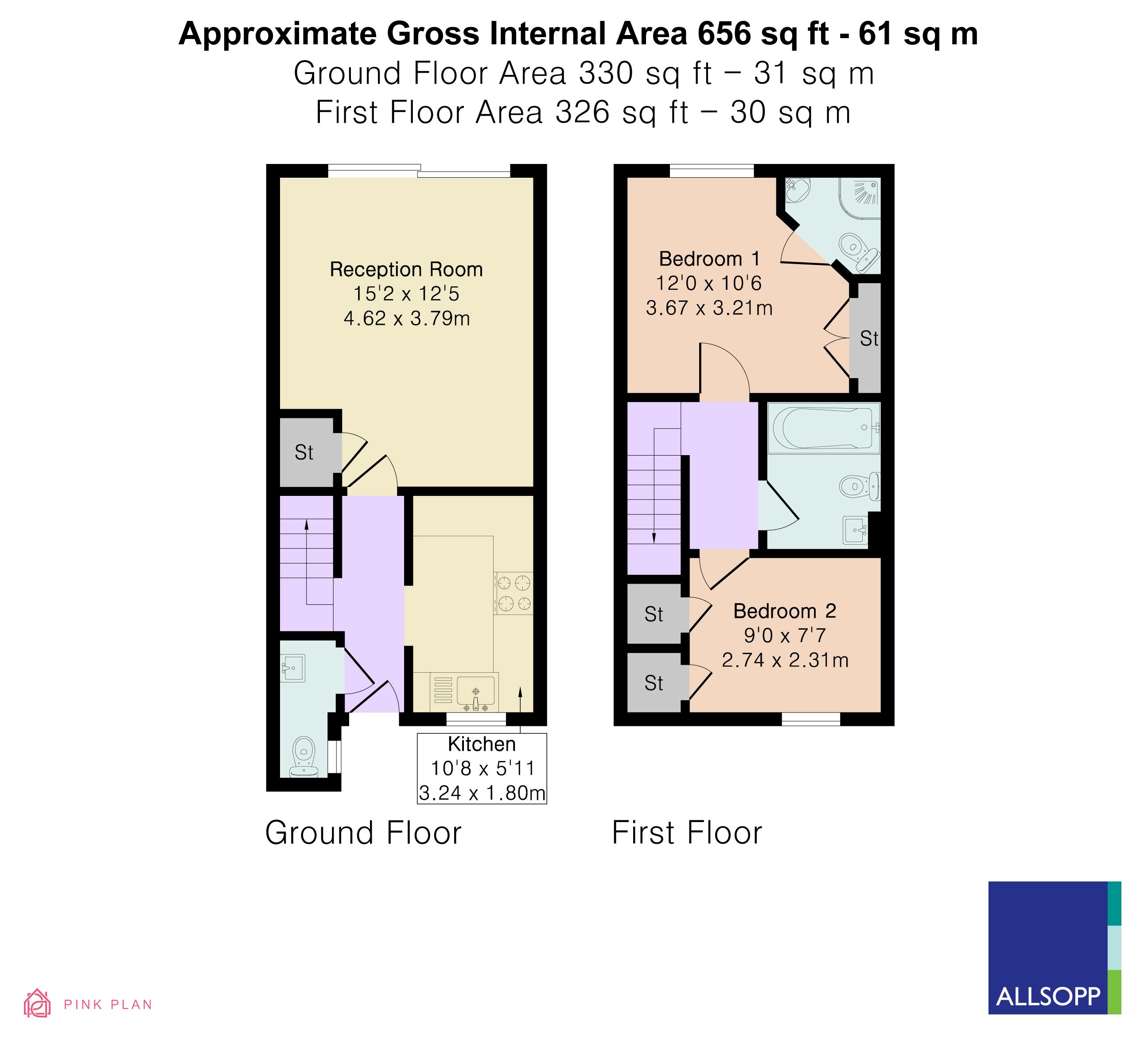 11, Vallance Place, Harpenden floorplan