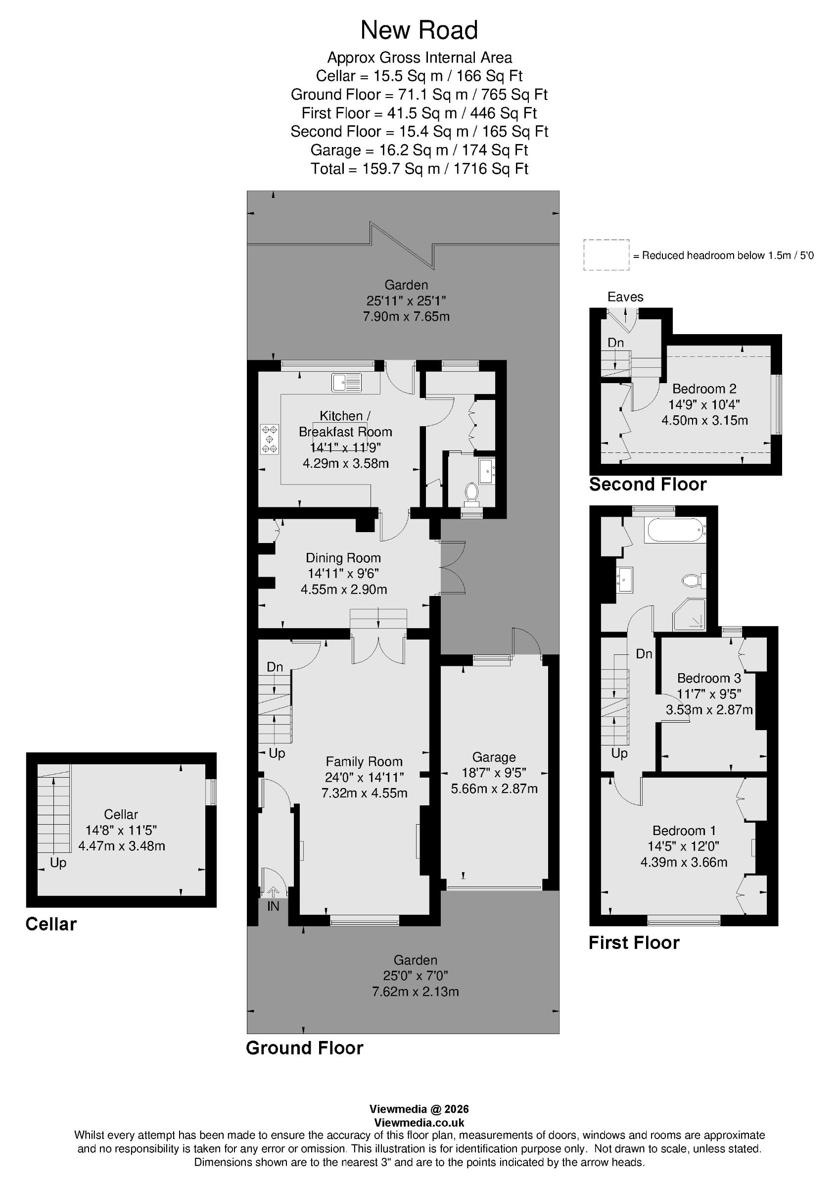 2 New Road, Weybridge floorplan