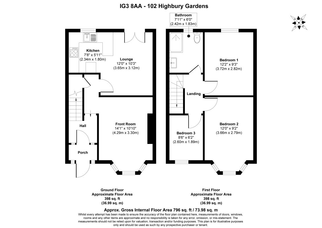 Highbury Gardens, Ilford floorplan