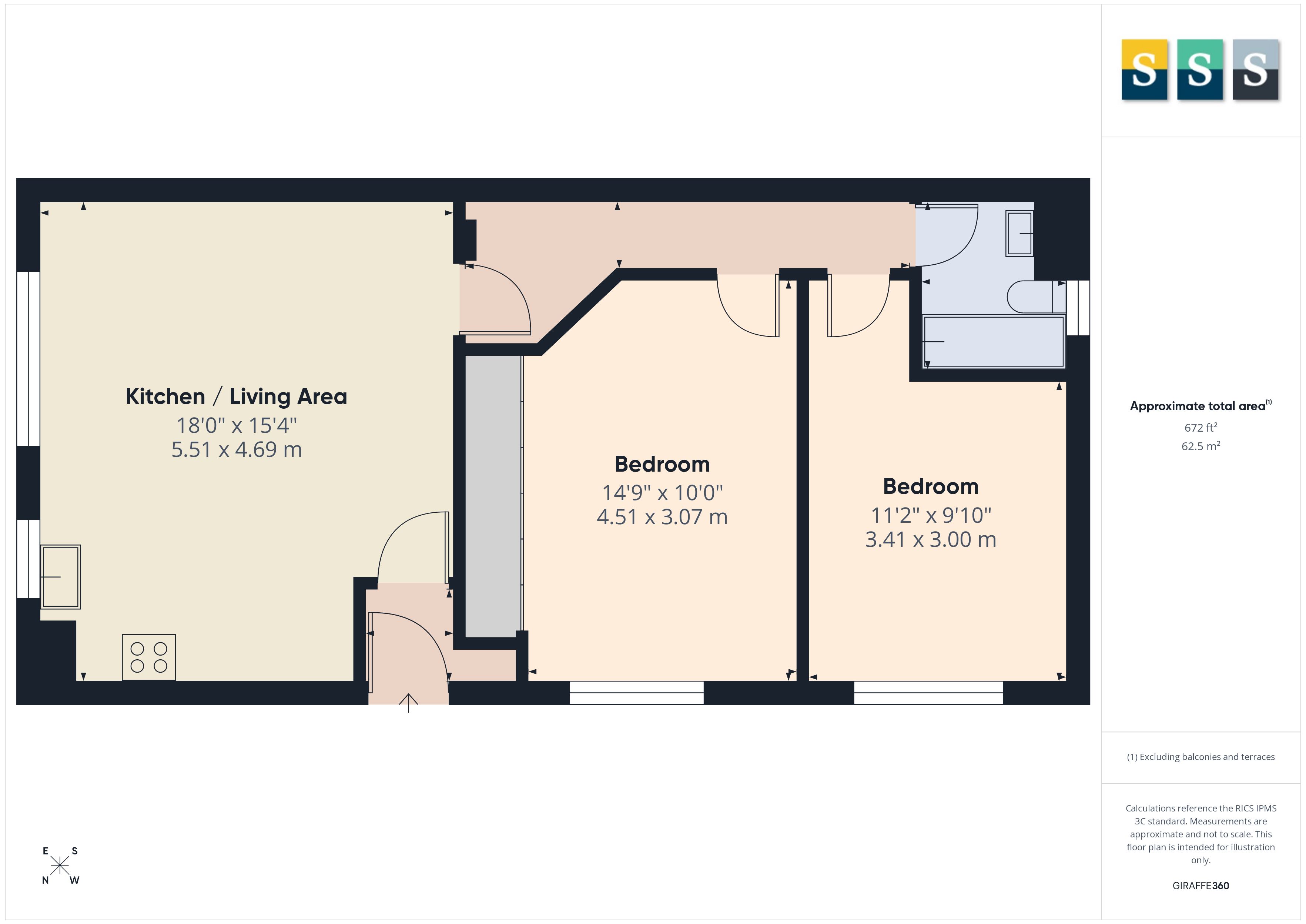 6 Marne House - 123-127,, Deepcut Bridge Road, Camberley floorplan