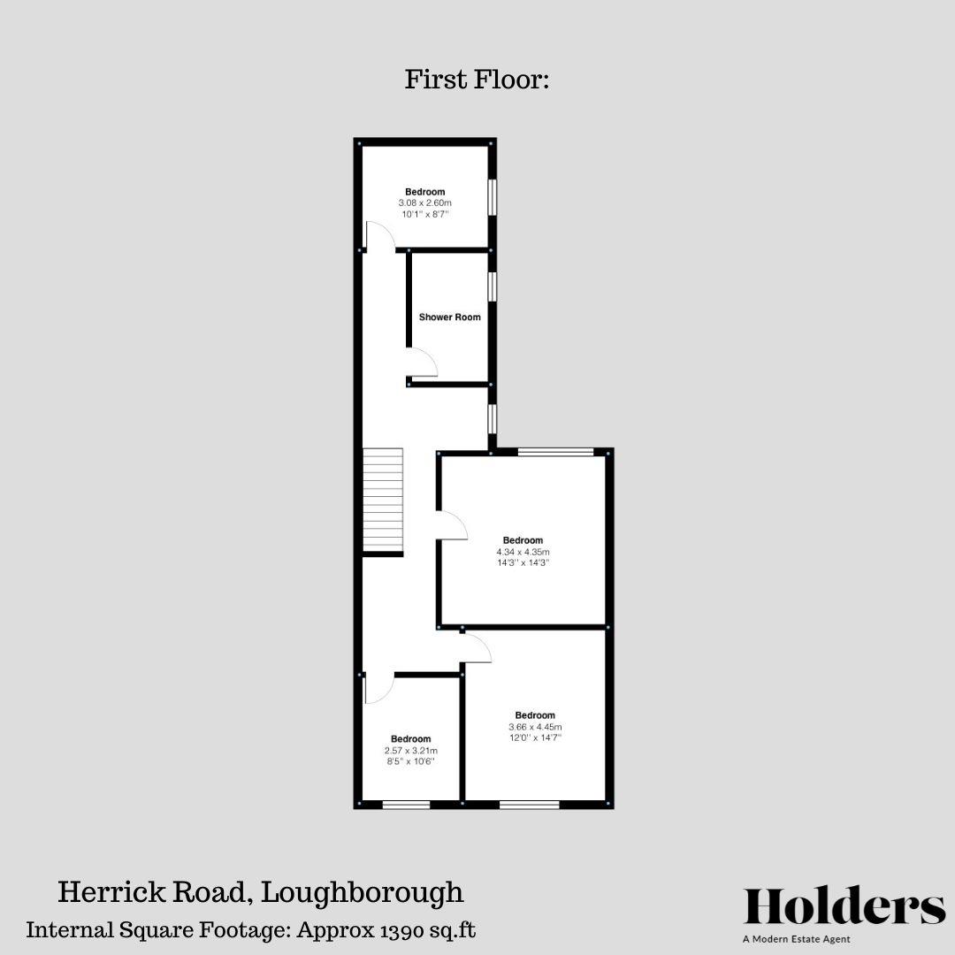 14, Herrick Road, Loughborough floorplan