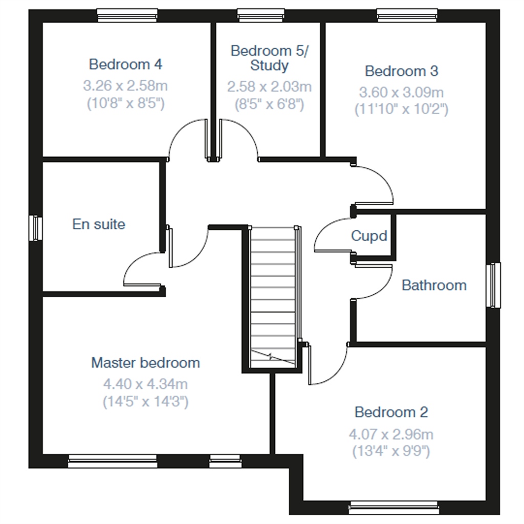New home, 5 bed detached house for sale in "The Marylebone" at Brookers