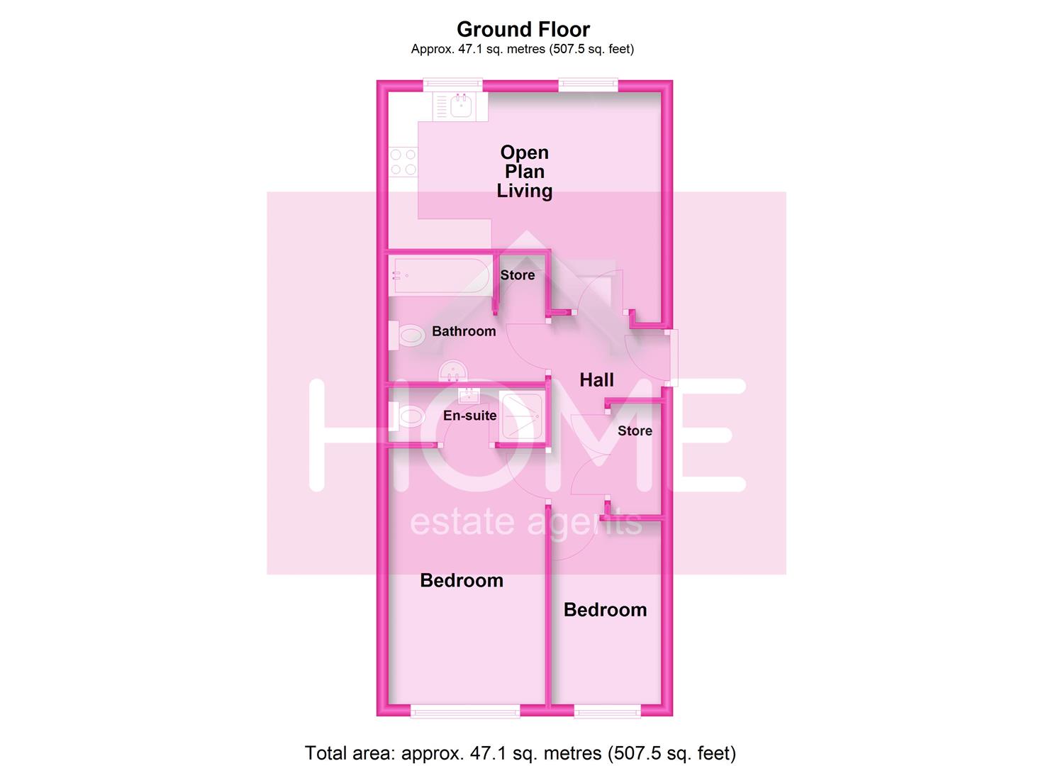 Flat 3, 2, New Street, Manchester floorplan
